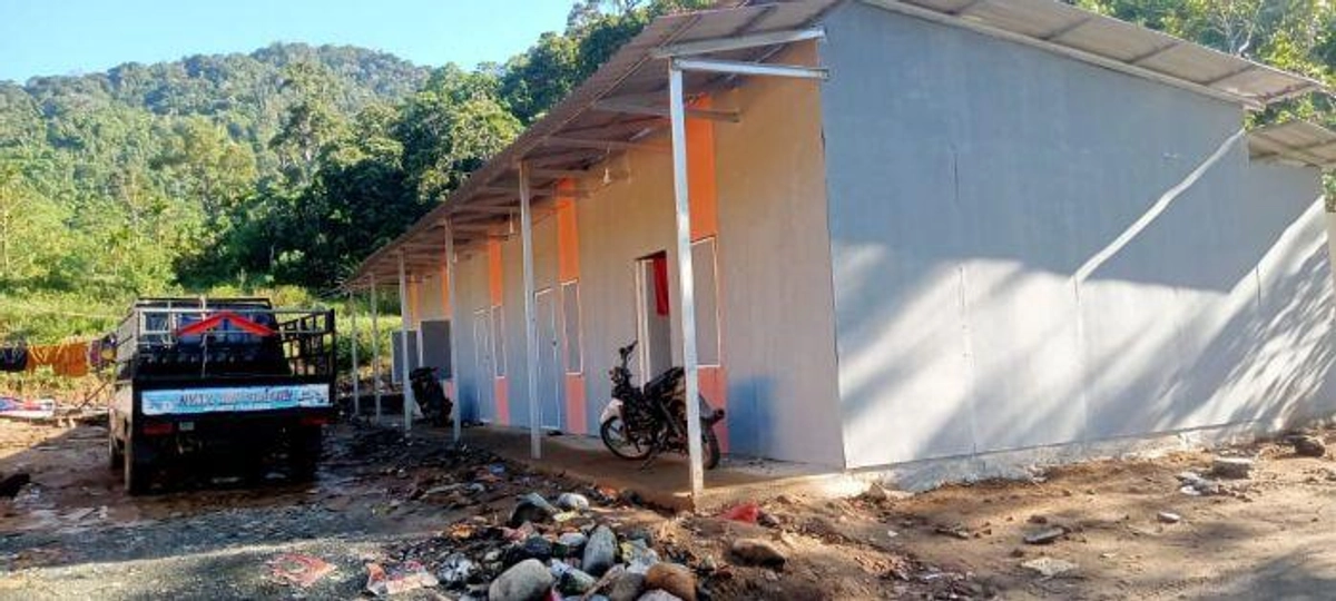 90 Persen Huntara Korban Banjir di Beutong Ateuh Nagan Raya Rampung