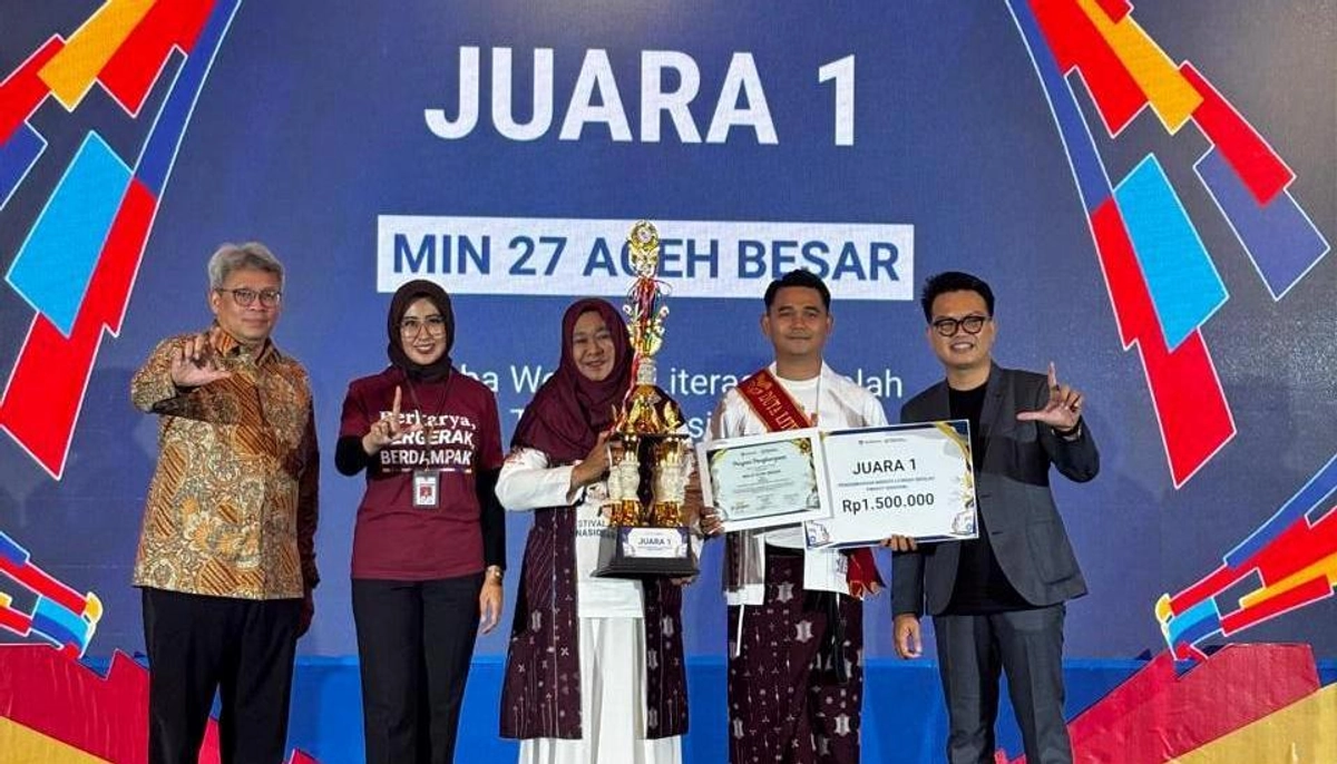 Bagaimana MIN 27 Aceh Besar dapat meraih 11 penghargaan literacy nasional?