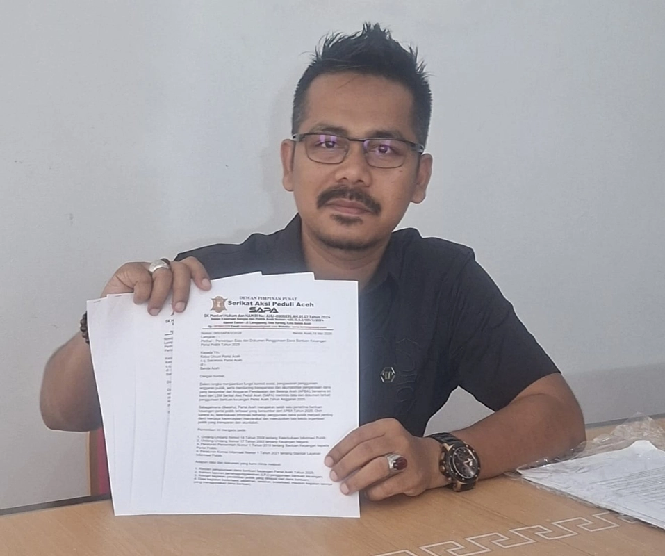 SAPA Khawatir Dana Partai Politik Aceh 2025 Tidak Transparan