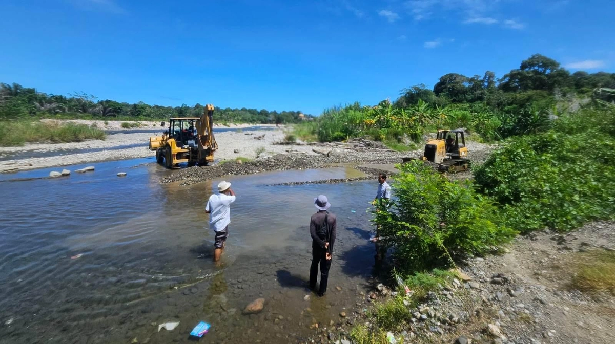Khawatir tenang, Normalisasi Intake Krueng Baru Cairkan Sawah Lembah Sabil