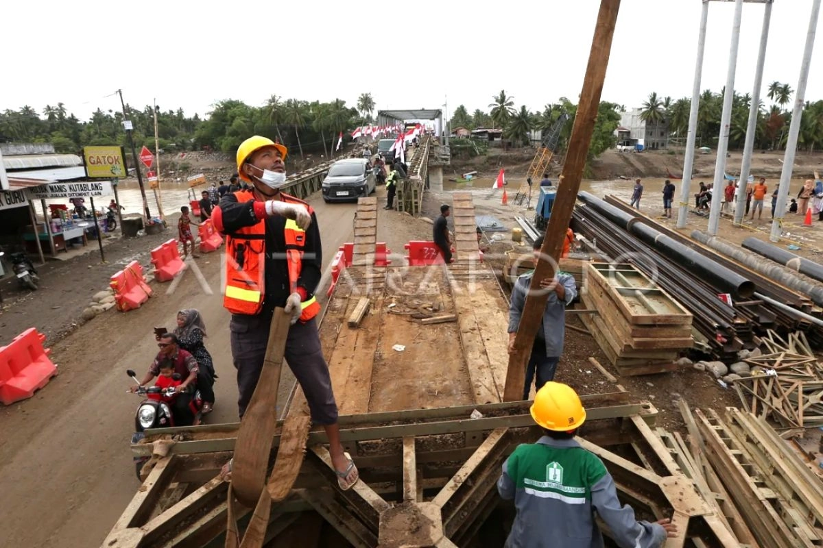 Jembatan Kutablang Bireuen Dibangun Kembar, Target Selesai Tahun Ini