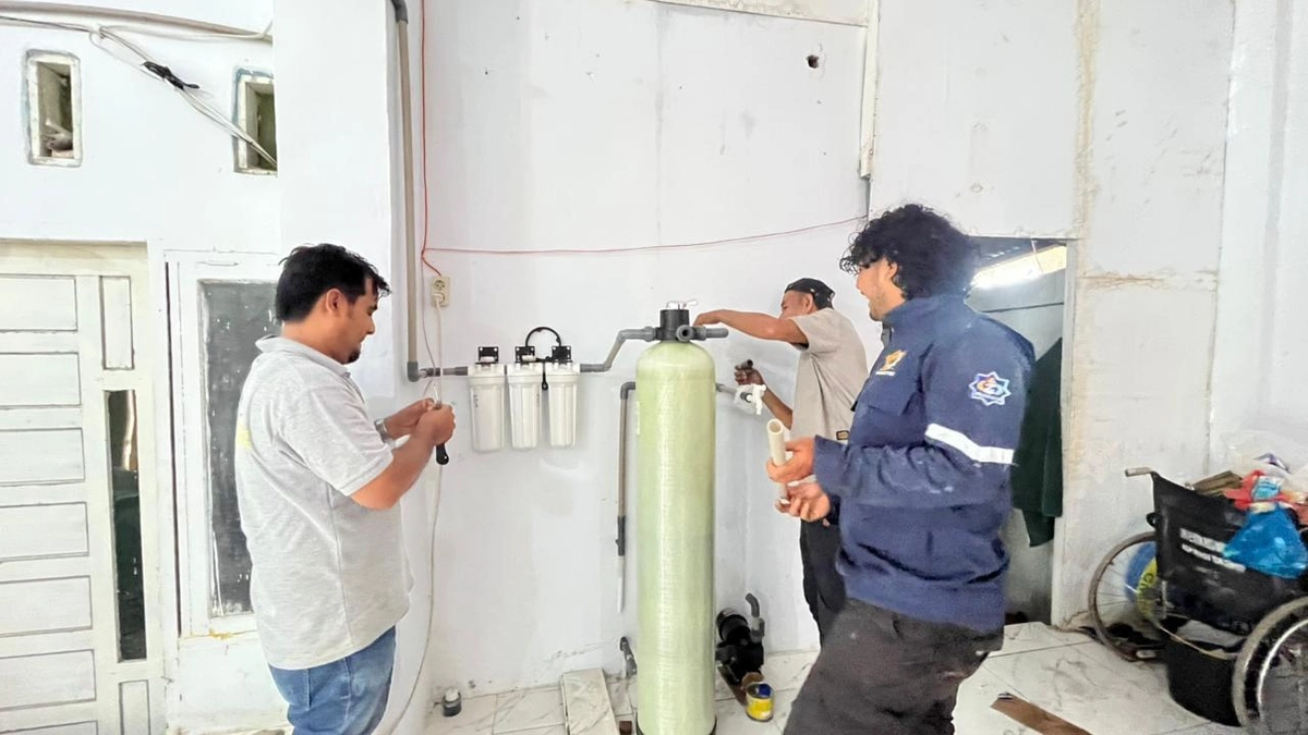 3 Unit Alat Air Bersih Siap Minum Dipasang untuk Pengungsi Banjir di Bener Meriah