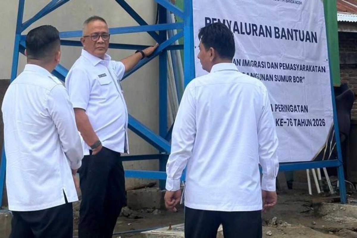Imigrasi Aceh Borong Sumur untuk Warga Pidie Jaya Pasca Bencana
