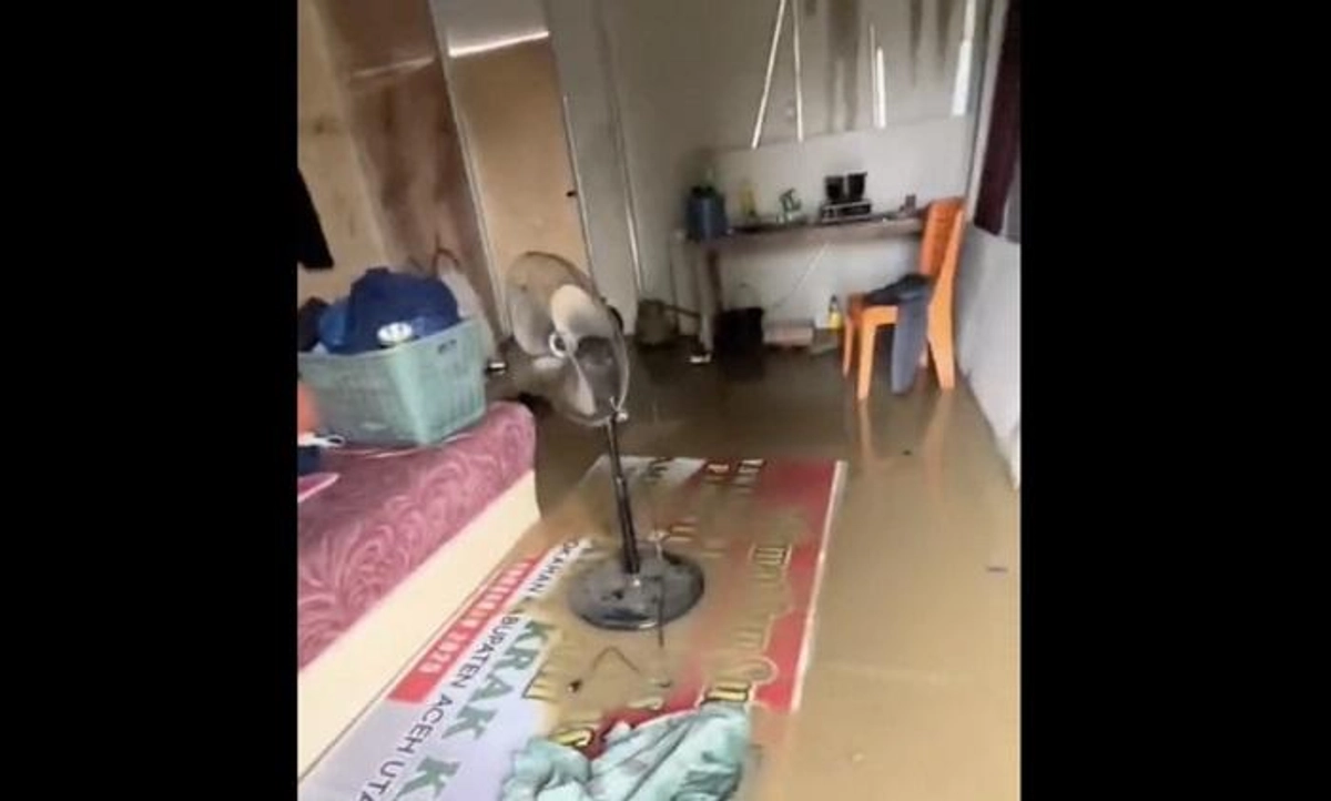 18 KK di Aceh Utara Terendam Lagi, Huntara Korban Banjir Kembali Diguyur Air