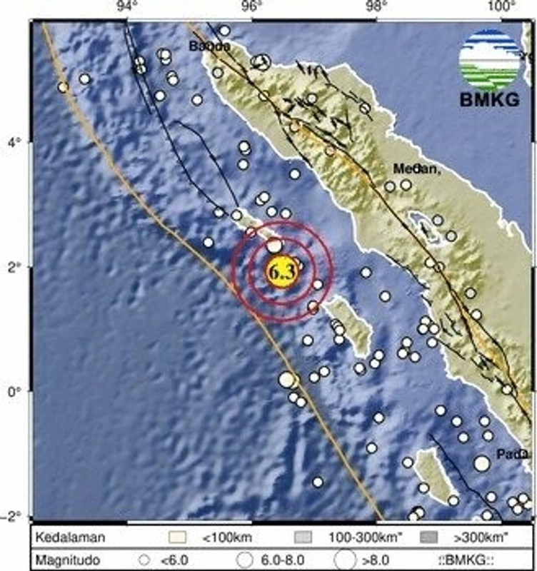 Gempa Magnitudo 6,3 Guncang Selatan Sinabang, Warga Simeulue Panik