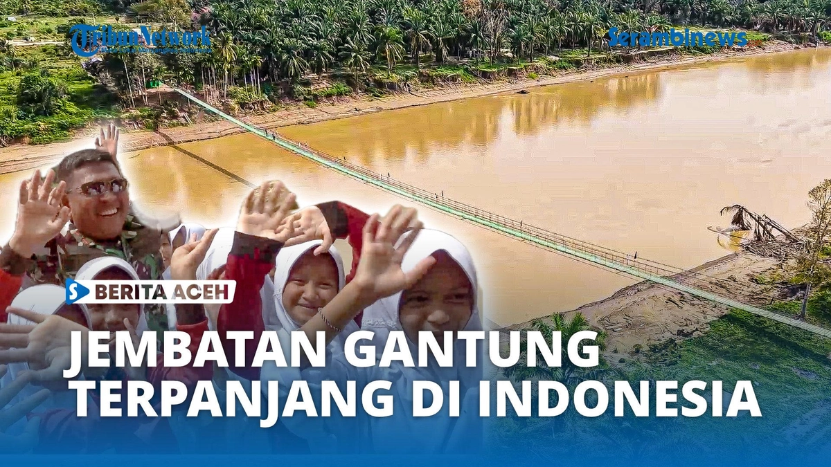 Warga Desa Sekerak Kiri & Bandar Mahligai Nikmati Jembatan Gantung 240m
