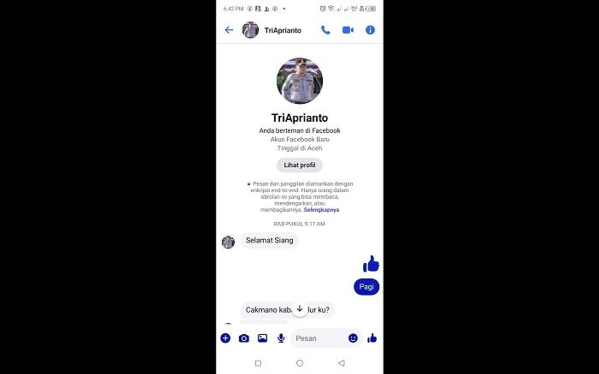 Waspada Akun Facebook Palsu Atas Nama Kapolres Aceh Utara, Modus Minta Bantuan