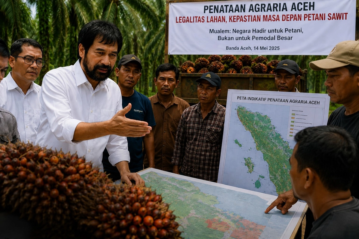 470 Ribu Hektar Sawit Aceh Dapatkan Legalitas lewat MoU ATR/BPN