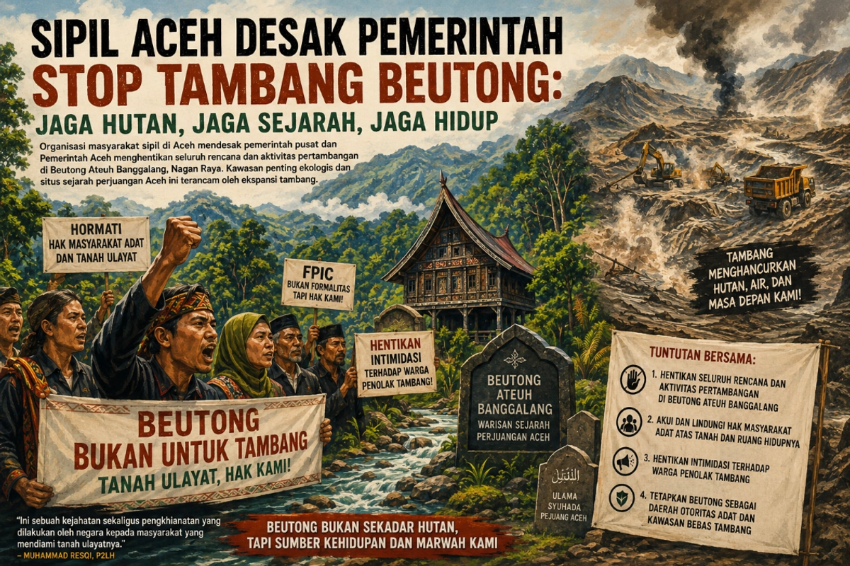 .Warga Beutong Nagan Raya, Aceh Takut Tambang Ancam Sumber Air