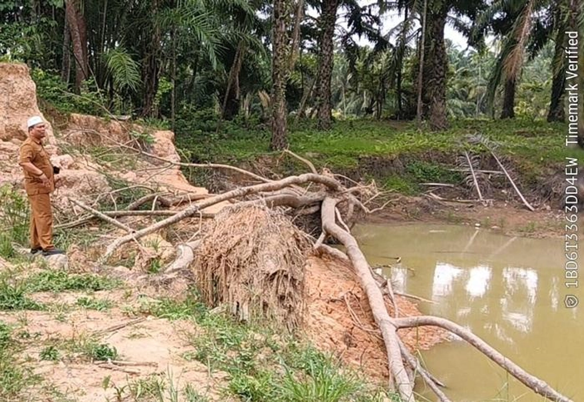 Warga Blang Gleum Was-was, Tanggul DAS Arakundo Rusak Parah Ancam Permukiman