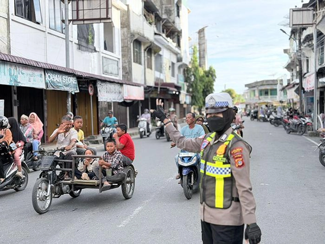 Polres Abdya Atur Lalu Lintas dan Jaga Keamanan Selama Ramadan