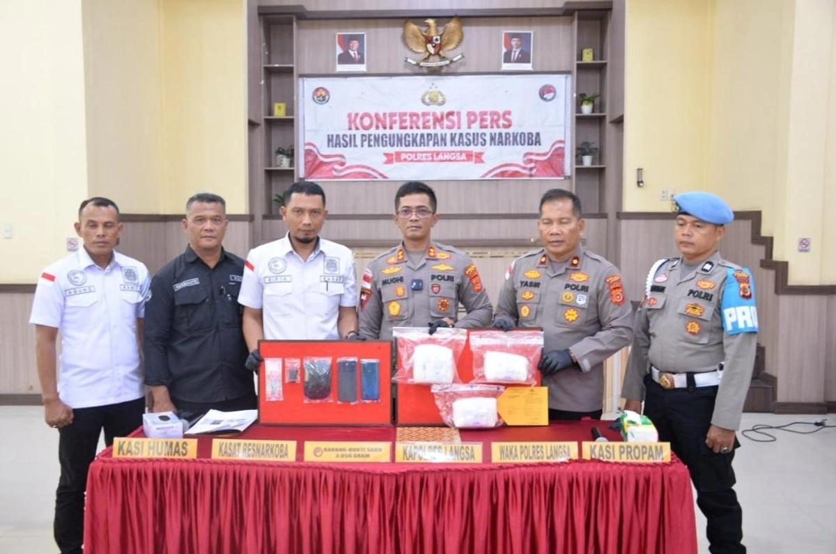Polres Langsa Raih Penyitaan Sabu 3,056 Kg, Tegakkan Nol Toleransi