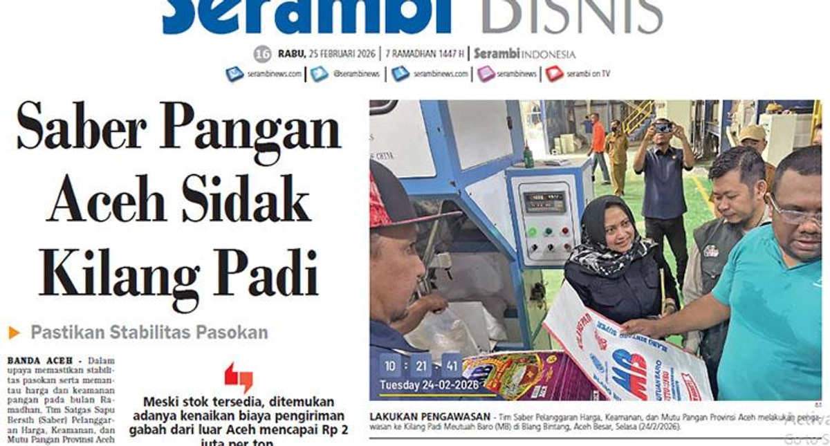 Kenaikan Biaya Pengiriman Gabah Ancam Stabilitas Pasokan Beras di Aceh