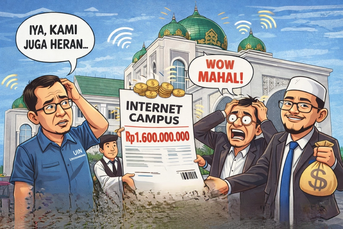 Paket Internet IAIN Lhokseumawe Tembus Rp1,6 Miliar, Kampus Heran