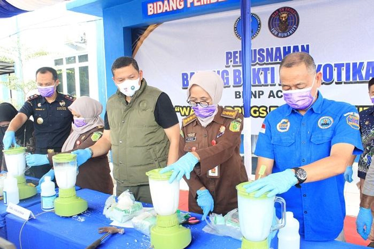 BNNP Aceh Musnahkan 4,9 Kg Sabu dari Penangkapan di Bireuen, Warga Diminta Waspada
