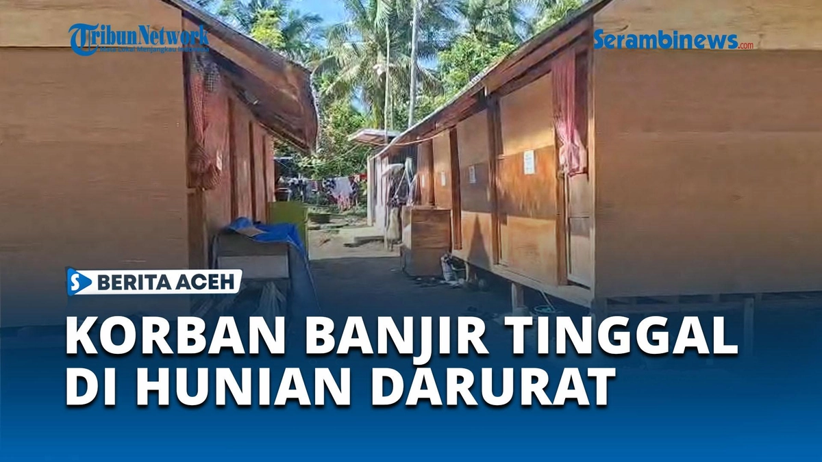 35 Keluarga Korban Banjir Alue Kuta Jangka Bireuen Tempati Hunian Darurat