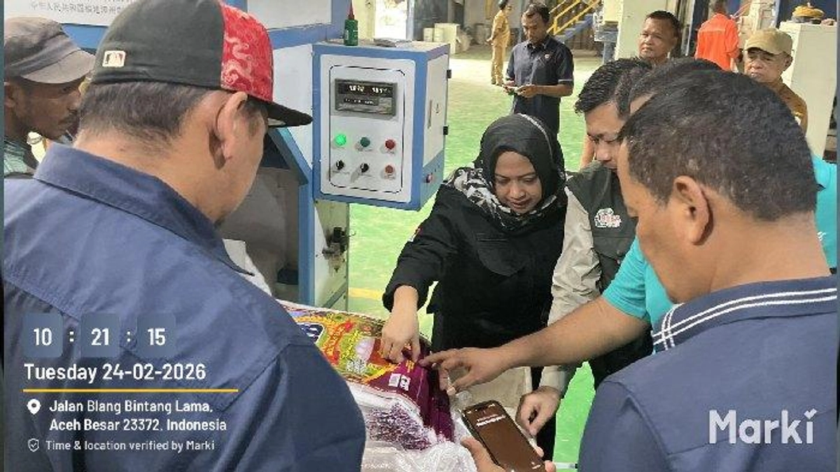 Tim Saber Pangan Aceh Pantau Kilang Padi Meutuah Baro Jelang Ramadhan