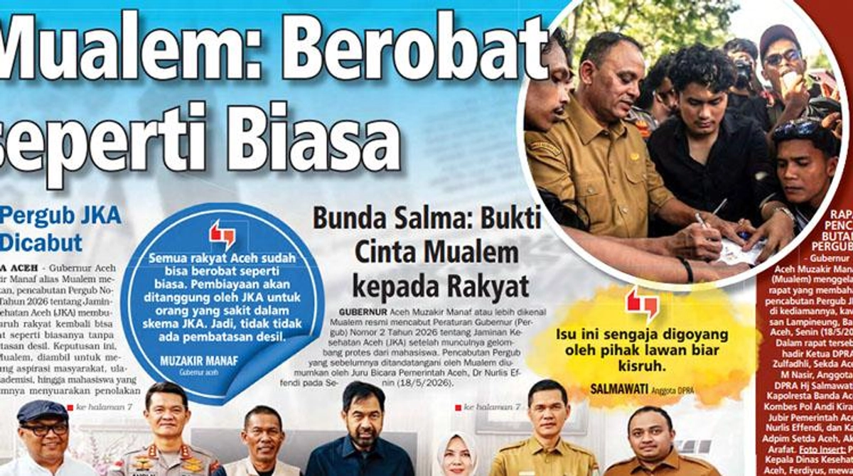 Warga Aceh Kembali Bebas Berobat Tanpa Batas Desil Setelah Pencabutan JKA