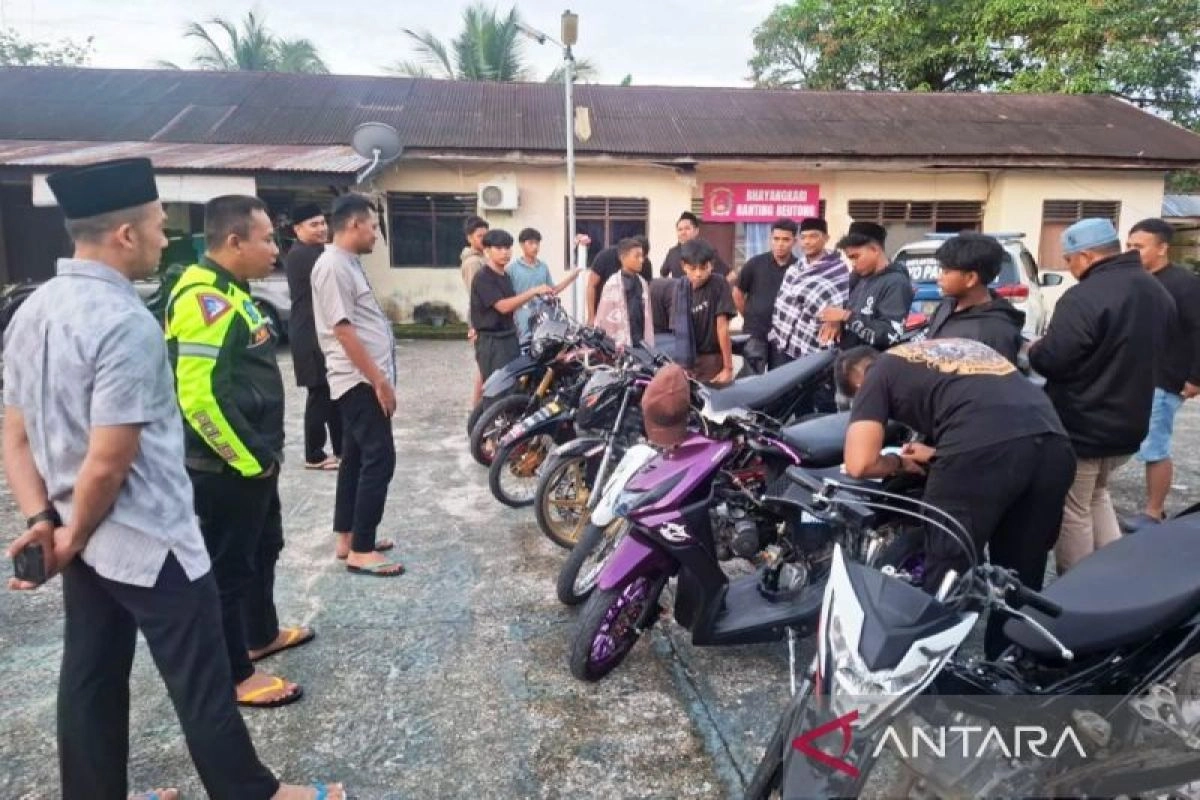 Polres Nagan Raya tangkap 24 pelaku balapan liar di jalan raya